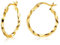 ALEXCRAFT Creolen Gold Ohrringe Gold Goldene Ohrringe Damen Hypoallergen 14 K Hoop Earrings for Women