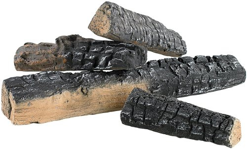 Carlo Milano Ethanol Kamin Dekos: Keramik-Dekoration Holzscheit für Bioethanol-Öfen (Versandrückläufer) (Deko Hölzer für Bioethanol Kamin, Set, Holz)