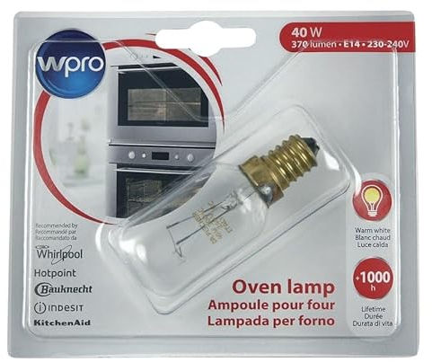 LUTH Premium Profi Parts Lampe E14 40w 29mmø 76mm 240v kompatibel mit Wpro 484000008841 Lfo136 für Backofen