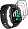 Yiunssy Protector de pantalla Para Redmi Watch 4[3 Piezas],Antihuellas/Antiarañazos/fácil aplicación/cobertura completa/libre de burbujas Protector de Pantalla por Redmi Watch 4