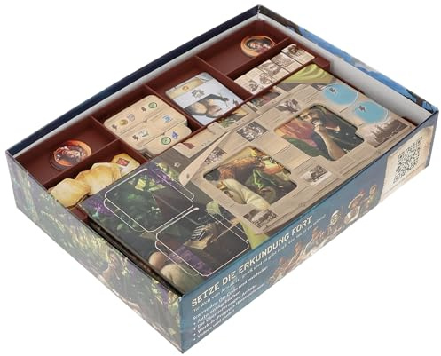 Feldherr Organizer Insert kompatibel mit Die Verlorenen Ruinen von Arnak: Die verschollene Expedition - Brettspielbox - Sortiere alle Inhalte der Erweiterung