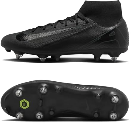 NIKE Herren ZM Superfly 10 ACAD SG-PRO AC Sneaker, Black Black Deep Jungle, 43 EU