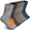 SIMIYA Mens Wool Socks Winter Knitting Soft Warm Thick Thermal Socks for Boots Ski Hiking (5 Pairs)