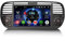 erisin 8-Core 4GB+64GB Android 14 Autoradio per Fiat 500 500C 500S 500E Wireless Carplay Android Auto Bluetooth 5.0 DSP WiFi 4G LTE SWC FM Radio GPS Navigatore IPS Schermo Tattile (Nero)
