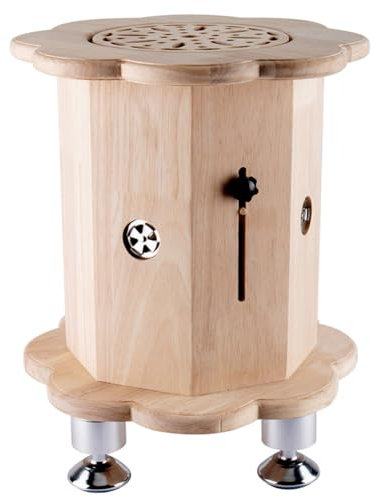 XBDLYQBD Chaise Assis moxibustion sans fumée, Tabouret de moxibustion de Chauffage en Bois Lourd, température réglable, Charge 150 kg / 330 lbs