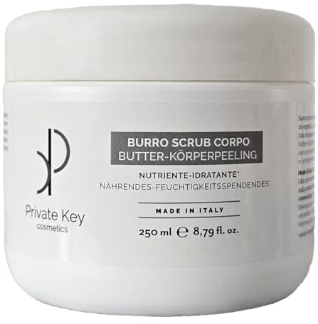 Peelingbutter nährend glattend Anti-Age - Body Scrub - Feuchtigkeitsspendend, Sebumregulierend, Vegan & Tierversuchsfrei – Sanftes Körperpeeling mit Mineralpartikeln für Trockene und Fettige Haut