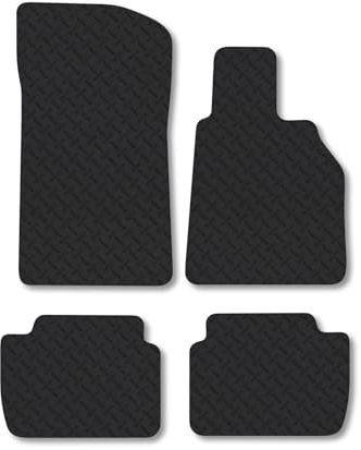 BMW 3 Series Compact (2000-2006) 5mm Rubber Car Mats | Heavy Duty Rubber Tailored Fit Floor Mats Full Coverage Durable Waterproof Accessories Easy Clean Anti Slip Made in the UK