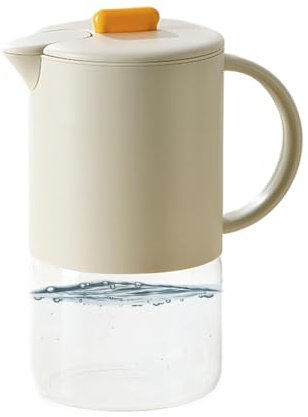 Glass Pitcher Lid, Fridge, 1500 ml Heat-Resistant Airtight Jug, Easy-Clean Glass Water Pitcher for Kitchen, Iced Tea, Lemonade, Cold Brew, Juice 23 x 19,3 x 12 cm