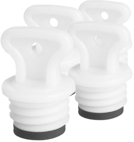 SAFIGLE Replacement Lid for Hot Water Bottle 4 Pcs Leakproof Stopper Durable Pp Rubber Material