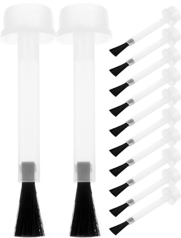 Lot de 20 Pinceaux à Ongles en Plastique pour Vernis, Remplacement | Bristles Souples, pour Maisons et Salons de Manucure, Applicateurs de Rechange Adaptés aux Usages Quotidiens