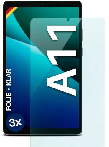 moex FlexProtect Schutzfolie kompatibel mit Samsung Galaxy Tab A11 Displayschutz nur 0.2 mm dünn, Folie für das Display, HD Ultra klar und extra kratzfest - 3 Stück