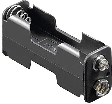 Batteriehalter , 2x Mignon AA mit Druckknopfanschluß
