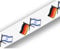 Everflag Schlüsselband : Deutschland-Israel