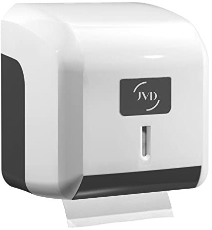 JVD Distributeur de Papier Hygienique Mixte Adapté au Rouleau ou Paquet - Pratique et Chic