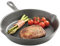 VonShef Cast Iron Skillet, 10 Frying Pan, Pre-Seasoned Non-Stick Pan for All Hob Types, Oven Safe Heavy Duty Skillet with Pouring Lip