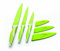 Ibili Cuchillo DE Cocina Verde 8,5+12,5+15, Stainless Steel, Centimeters