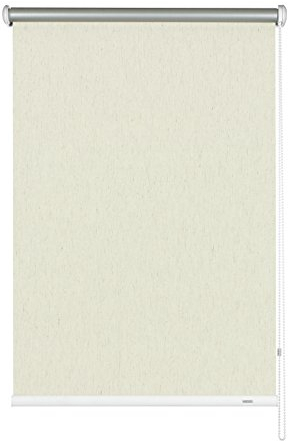 Gardinia Seitenzug-Rollo mit Thermo-Rückseite, Decken-, Wand- oder Nischenmontage, Höchste Lichtreflektion, Energiesparend, Alle Montage-Teile inklusive, Struktur Natur, 92 x 180 cm (BxH), 6494092180