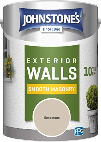 Johnstone's 307123 Weatherguard Smooth Masonry Sandstone, 5 l