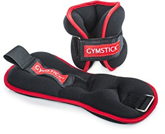 Gymstick 61023 Knöchel/Handgelenk Gewicht, schwarz/rot, 1 kg