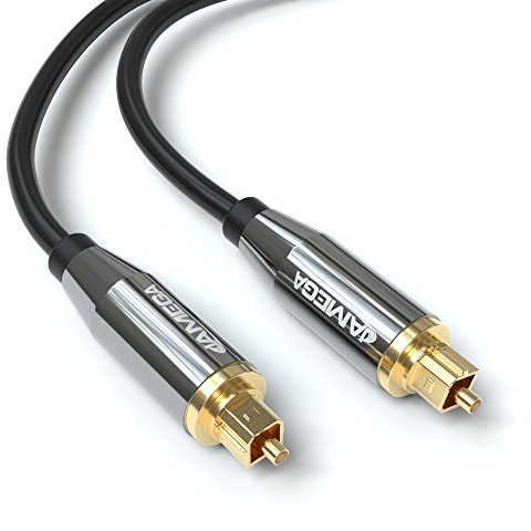 JAMEGA - 2m Toslink Kabel Digitalkabel Premium Qualität | Optisches Kabel Digital Audiokabel LWL DTS SPDIF kompatibel mit Soundbar, Stereoanlage, Heimkino, Heimkino, PS5, PS4, XBOX uvm.