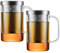 GAIWAN PURE550S x2 : Set de verres à thé avec poignée, passoire et couvercle inclus, 500 ml de volume utilisable