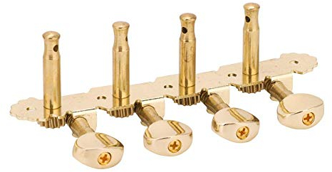 Dilwe Mandolin Machine Heads Tuning Pegs, Chrome Metal Tuners Button