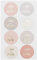 LUCK Sticker Save the Date 32 Stück 14x8,5cm Rosa Bubble Typografisch Selbstklebend