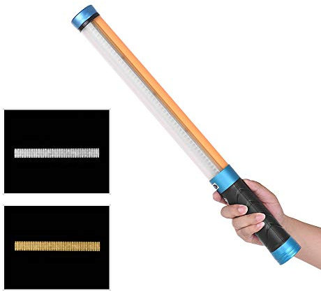 Fomito Nicefoto Handheld Bi-color LED Light Wand HL-288 5500K/3200K Ice Light Luminous Flux 2000LM with Battery for Photography Lighting