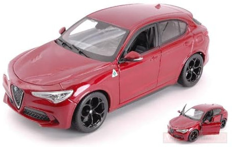 modellino IN SCALA COMPATIBILE CON ALFA ROMEO STELVIO RED 1:24 BURAGO BU21086R