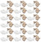 VALICLUD Ostern Holzscheiben DIY Basteln Holz Osterhase Osterndekoration Geschenkanhänger Holz Hase Kaninchen Streudeko Frühling Ostern Party Festival Dekoration Anhänger Tischdeko 72pcs