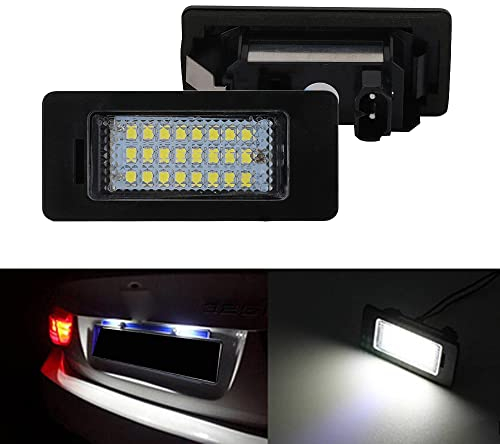 Bynome led Kennzeichenbeleuchtung Glühbirnen CanBus Fehlerfrei Nummernschildbeleuchtung SMD für BMW E39 E60 E82 E90 E91 E92 E93 M3 E39 E60 E70 X5 E60 E61 F07 F10 F11 F18 F25
