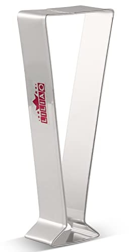 LILIAO Champagne Glass Cookie Cutter, 1.9 Wide x 5 Tall x 1 Deep, Stainless Steel