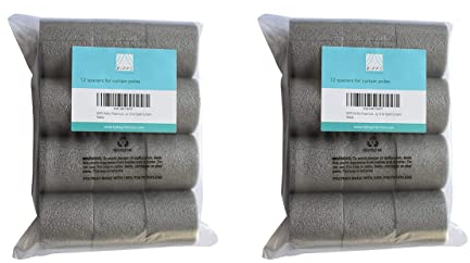 BIPPS Vorhang-Abstandhalter, perfekte Falten, perfekte Vorhänge in Sekunden, einfache Installation, 28 mm, 35 mm, kurz, lang (28 mm kurz, 2 Stück)