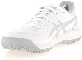 ASICS Damen Gel-Dedicate 8 Clay Sneaker, White/Pure Silver, 39 EU