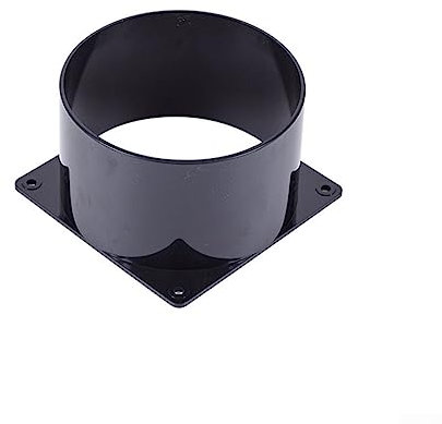 CNANRNANC 2PCS 75-120MM ABS Wandflansch-Verbindungsstück für Lüftungsrohr-Luftkanalanschluss (75MM, 100MM, 120MM),Optimale Luftstromleistung