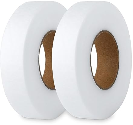 Tadipri Nastro Termoadesivo, 20mm di Larghezza, Orlo Nastro Tessuto Fusione Termoadesivo, Nastro Adesivo di Tessuto Fusibile per Orli, Vestiti, Tende, Jeans