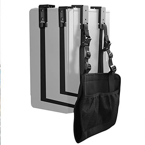 PC Ständer Untertisch-PC-Tower-Ständerhalterung, Wandmontage-CPU-Halterung, verstellbarer Riemen und PC-Host-Gehäuseständer aus Stahl mit Aufbewahrungstasche, for die meisten Desktop-Tower PC Holder (