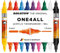 Molotow One4All Acrylic Twin Marker Basic Set 1 (1,5 und 4,0 mm Strichstärke, hochdeckend und permanent, schnell trocknend, nachfüllbar, für fast alle Untergründe) 10 Stück sortiert