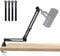 SUNMON Low Profile Mic Arm, Boom Arm for HyperX QuadCast, Blue Yeti, Fifine AM8, HyperX SoloCast and More, Black Metal Mic Stand with 3/8” to 5/8” Adapter, Modern, Minimalist Style