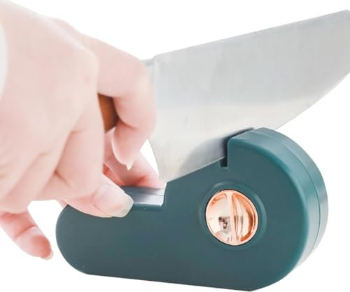 Axe Sharpener,Rotatable Sharpening Puck Ceramic - Manual Small Axe Axe Grinder Tools Multi-Purpose with Non-Slip Fixed Base
