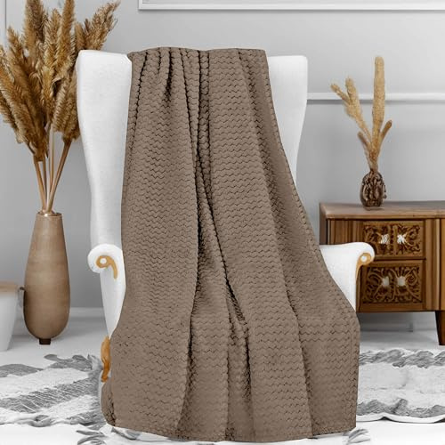 Soleil d'ocre, coperta Microfibra 120x160 cm COCOONING tortora