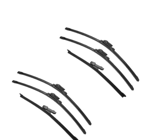CNHDCFROO Escobillas De Limpiaparabrisas Delanteras Y Traseras De Goma Doble Compatible con V&W para G&OL&F 6 2009-2012 escobillas limpiaparabrisas Coche(0)