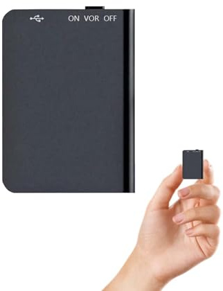 Feloyal Mini registratore vocale da 16 GB con attivazione vocale USB ricaricabile per riunioni interviste