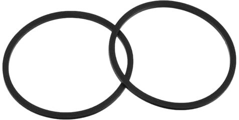 sourcing map Lot de 2 joints de couvercle en caoutchouc refermables en forme de O de 6,1 cm de diamètre pour gobelets, tasses, gobelets isothermes en acier inoxydable, 473,6 g ou 591 ml, noir