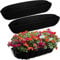 3PCS Fabric Window Box liners-36 inch Fabric Planter Basket Liner-Rectangle Felt Flower Pot Liners-Hanging Plant Basket Fiber Insert for Garden Wall Hanging Planter Flower Vegetables