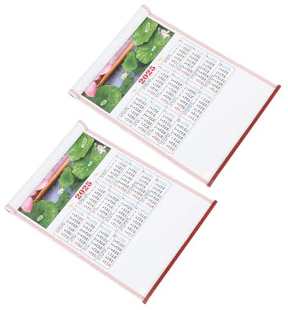 DIYEAH 2stücke Wandkalender Chinesischer Neujahr Wandkalender Jahr der Schlange Hängekalender Mondneujahr Dekoration Frühlingsfestkalender Familienkalender Tis Kalender