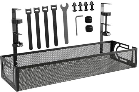 Under Desk Cable Management Tray, No Drill Wire Management, Under Desk Cable Management Rack, Wire Management Tray for Desk, Cable Management Under Desk, Desk Cable Management Solution, Under Desk Cab
