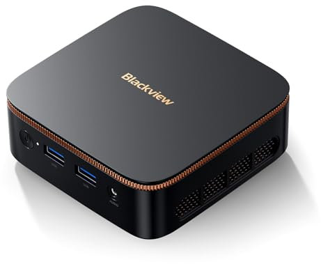 Blackview MP20 Mini PC Intel Twin Lake N150(bis zu 3,6 GHz), 16GB RAM 512GB Win-11 Pro Micro Desktop Computer, 4K@60Hz UHD, WiFi 6,BT5.2, DP+HDMI+USB Für Business/Meeting/Heimkino/Multifunktions-NAS
