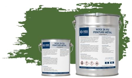 Wixx 2K PU Peinture Métal - RAL 6010 | Vert herbe - 5L