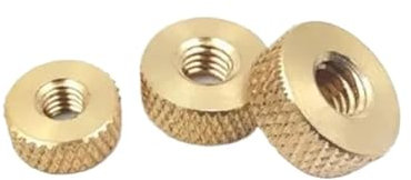 Generisch 5 STÜCKE-10 stücke M3 M4 M5 M6 Dünne Art Rändelmutter Aus Messing(M4x10x4)